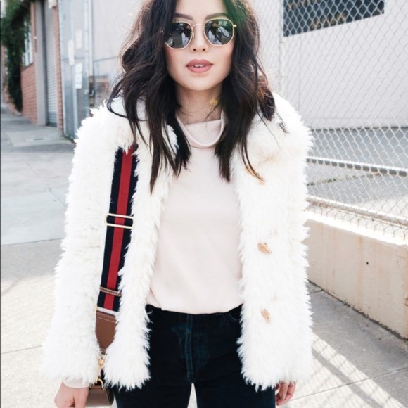 reformation teddy coat